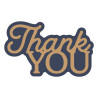 Spellbinders Essentially Yours Sentiments Etched Dies Layered Thank You