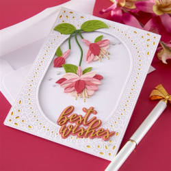 Spellbinders Magical Fuchsia Etched Dies by Alex Syberia