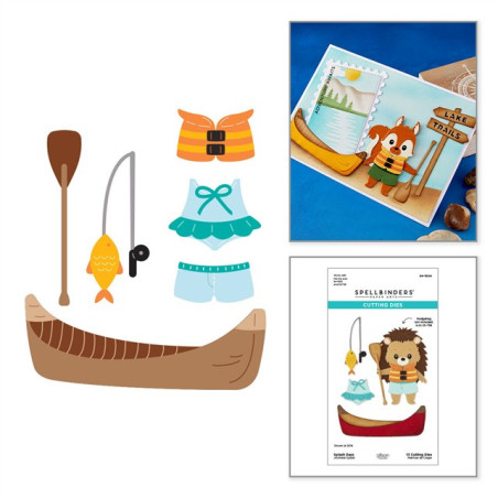 Spellbinders Summer Camp Etched Dies Splash Days
