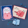 Spellbinders We All Have Baggage Etched Dies Rolling Craft Tote