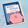 Spellbinders We All Have Baggage Etched Dies Designer Purse