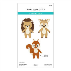 Spellbinders Summer Camp Etched Dies Woodland Trio