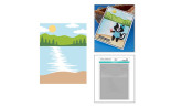 Spellbinders Summer Camp Layered Stencil Lakeside Memories 4pz