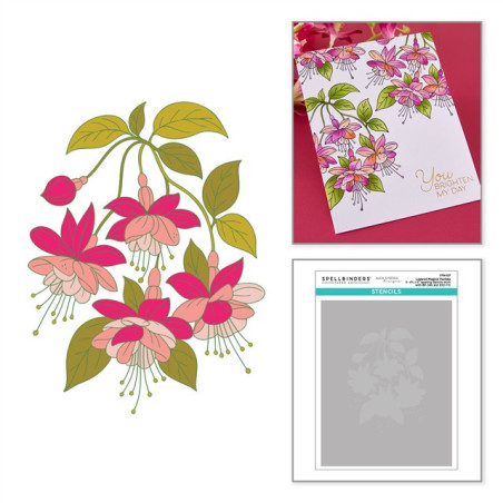 Spellbinders Magical Fuchsia Layered Stencil 5pz