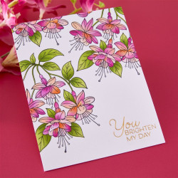 Spellbinders Magical Fuchsia Layered Stencil 5pz