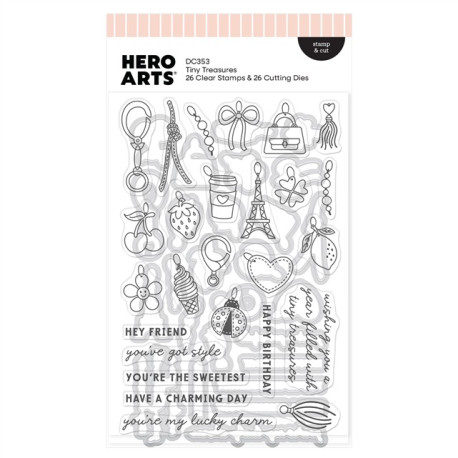 HERO ARTS Tote-ally Awesome Stamp & Cut Tiny Treasures