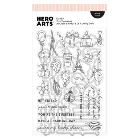 HERO ARTS Tote-ally Awesome Stamp & Cut Tiny Treasures