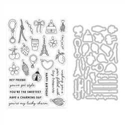 HERO ARTS Tote-ally Awesome Stamp & Cut Tiny Treasures