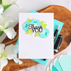 Spellbinders Essentially Yours Sentiments Etched Dies Layered Thank You