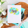 Spellbinders Essentially Yours Sentiments Etched Dies Layered Thank You