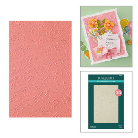 Spellbinders Poppy Song 3D Embossing Folder Favorite Song