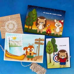 Spellbinders Summer Camp Camp Days Etched Dies