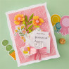 Spellbinders Poppy Song Etched Dies Playful Stitched Panels