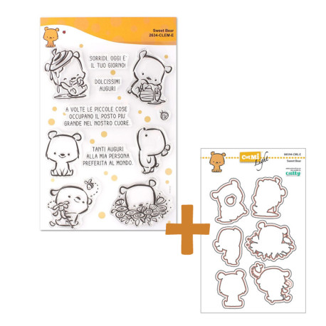 SET Fustelle Cut-Mi 88594 + Timbro 2634 Sweet Bear