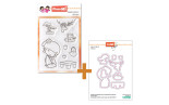 SET Timbro Clear-Mi 2648 + Fustelle 88615 Minako