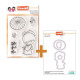SET Timbro Clear-Mi 2555 + Fustelle 88519 Cupcake Girl