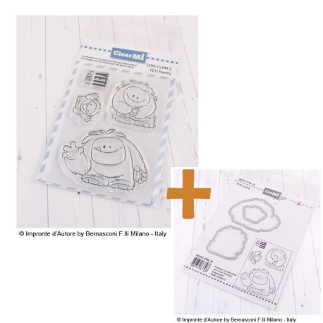 SET Timbro 2299-CLEM-C+ Fustelle 88243 Yeti Family