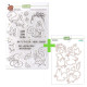 SET Timbro Clear-Mi 2656 + Fustelle Cut-Mi 88619 Nutty Explorers