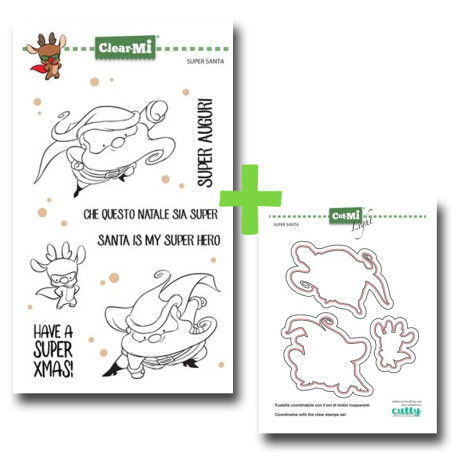 SET Timbri 2545 + Fustelle Cut-Mi 88467 Super Santa