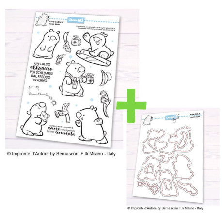 SET Timbro 2376-CLEM-E + Fustelle 88324-CML-E Polar Bear