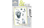 L'Encre et l'Image Happy Cat in the Garden Clear Stamp