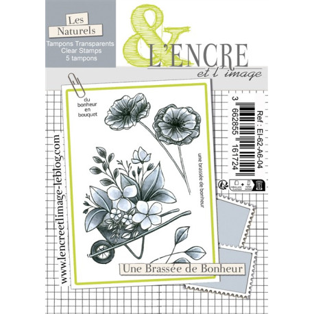 L'Encre et l'Image Armful of Happiness Clear Stamp