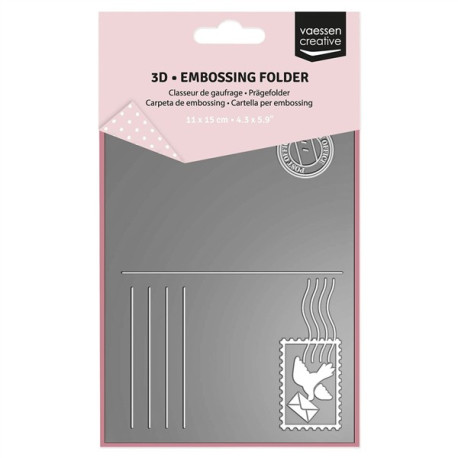 Vaessen Creative Embossing Folder Cartolina Postale
