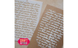 Craft&You Handwritten Tekst A6 Stencil