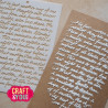 Craft&You Handwritten Tekst A6 Stencil