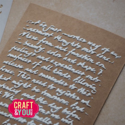 Craft&You Handwritten Tekst A6 Stencil