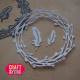Craft&You Willow Wreath with Feathers Dies