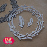 Craft&You Willow Wreath with Feathers Dies