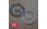 Craft&You Willow Wreath with Feathers Dies