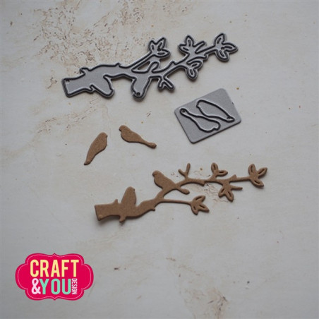 Craft&You Birds on a Branch Dies Dies