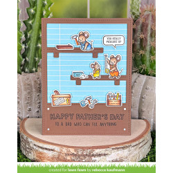 LAWN FAWN Mice Tools SET timbro+fustelle
