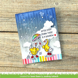 LAWN FAWN Silly Goose, Rain or Shine SET timbro+fustelle