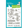 LAWN FAWN Mice Flowers Clear Stamps