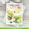 LAWN FAWN Mice Flowers Clear Stamps