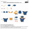 LAWN FAWN Build-A-Critter Graduation Accessories Dies