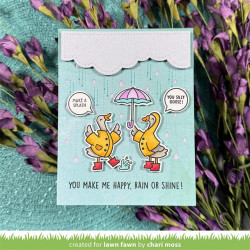 LAWN FAWN Rainy Day Backdrop Portrait Dies
