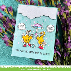 LAWN FAWN Rainy Day Backdrop Portrait Dies