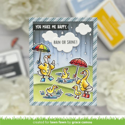 LAWN FAWN Rainy Day Backdrop Portrait Dies