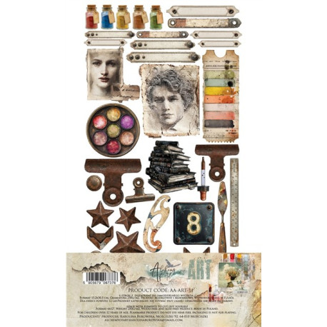 Alchemy of Art ART Extras to Cut SET 11 15x30,5cm
