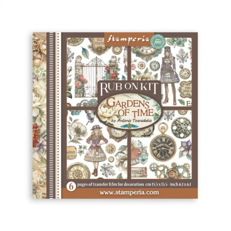 Stamperia Gardens of Time Rub-On Assortment