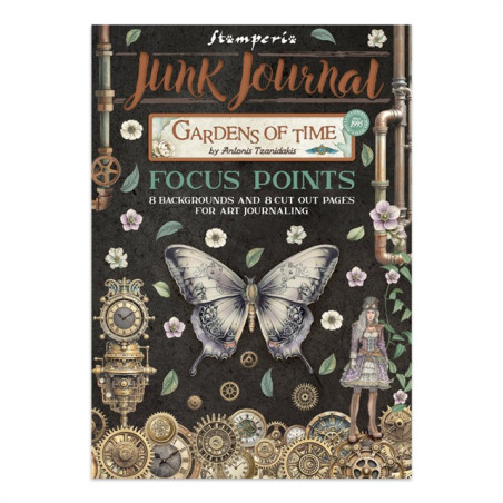 Stamperia Gardens of Time Junk Journal A5 Focus Points