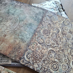 Stamperia Gardens of Time MAXI Backgrounds Paper Pack 30x30cm