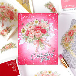 PINKFRESH STUDIO The Daydream Edit Washi Tape Celebrate in Blooms