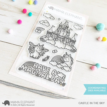 Mama Elephant CASTLE IN THE SKY Clear Stamp