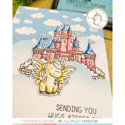 Mama Elephant CASTLE IN THE SKY Clear Stamp