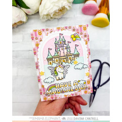 Mama Elephant CASTLE IN THE SKY Clear Stamp